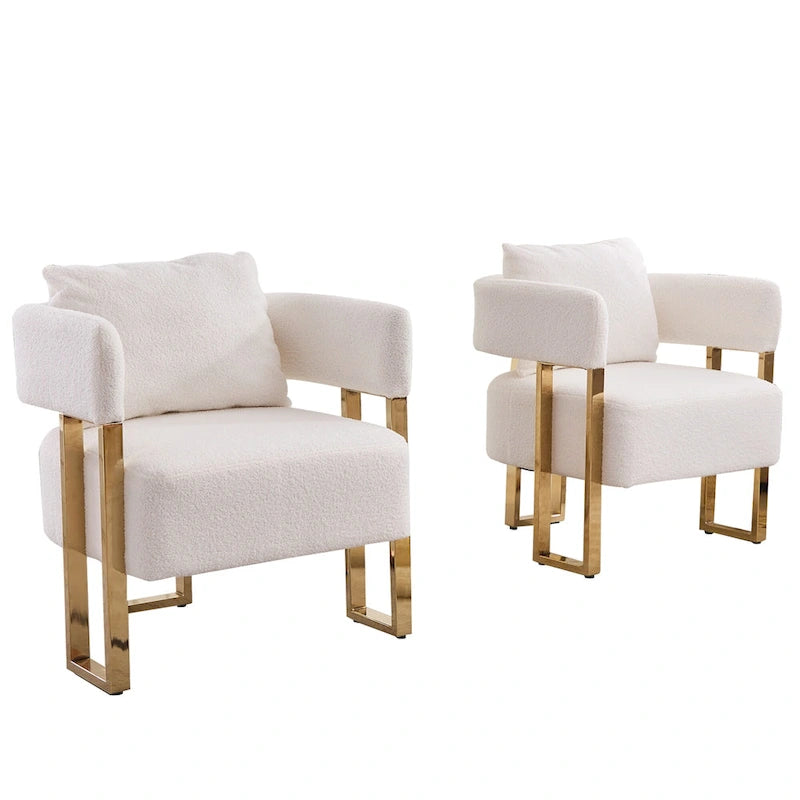 Modern 24.4 Upholstered Accent Chair (Set of 2)