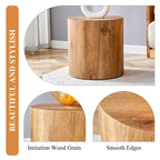 15.7 Modern Round Coffee Table with Fashionable Pattern and Stable Base for Living Room