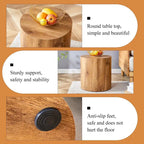 15.7 Modern Round Coffee Table with Fashionable Pattern and Stable Base for Living Room