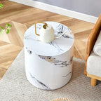 15.7 Modern Round Coffee Table with Fashionable Pattern and Stable Base for Living Room