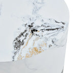 15.7 Modern Round Coffee Table with Fashionable Pattern and Stable Base for Living Room