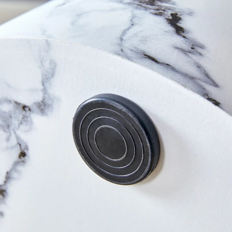 15.7 Modern Round Coffee Table with Fashionable Pattern and Stable Base for Living Room