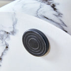 15.7 Modern Round Coffee Table with Fashionable Pattern and Stable Base for Living Room