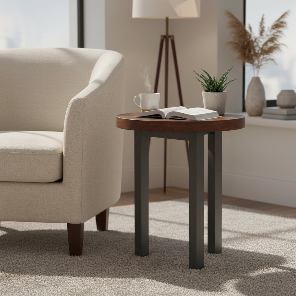 Homestyles Merge Brown Wood End Table - 18' x 18' x 20'