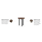 Brown Wood End Table - 18' x 18' x 20'