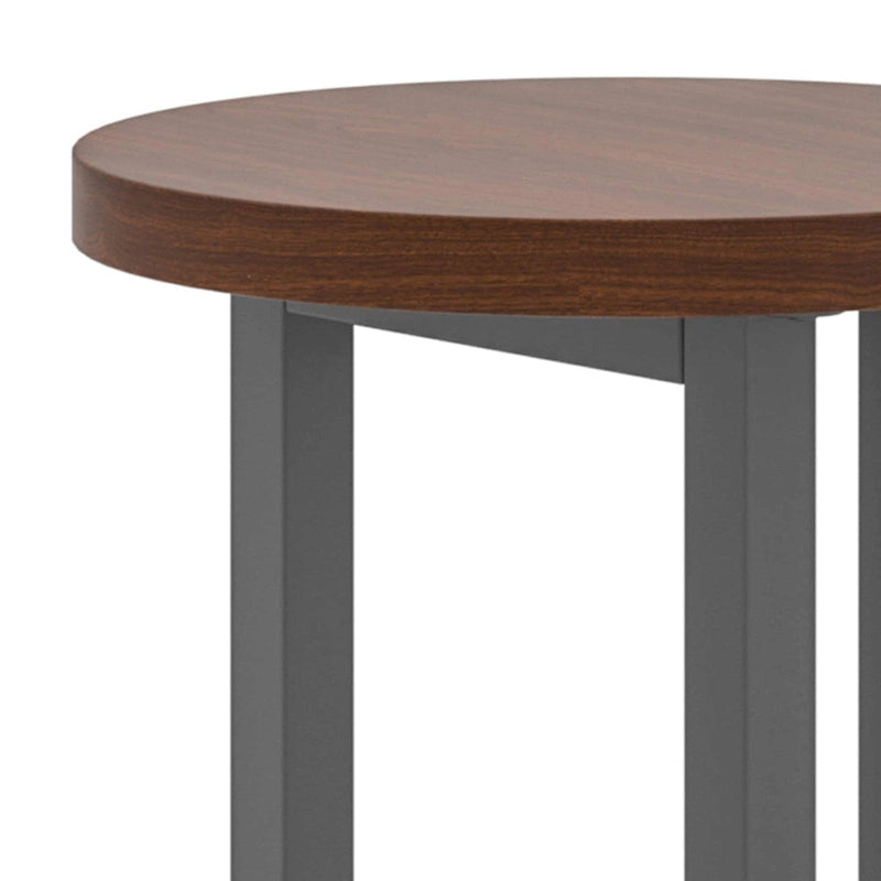 Brown Wood End Table - 18' x 18' x 20'