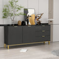 Mid-century Modern Dresser with Gold Legs
