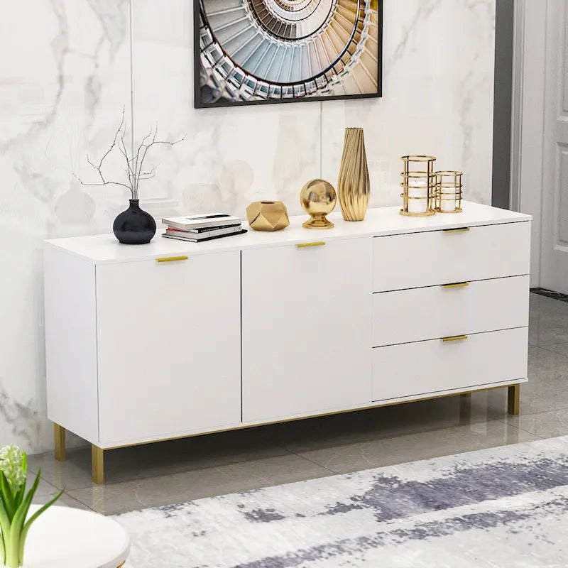 Mid-century Modern Dresser with Gold Legs