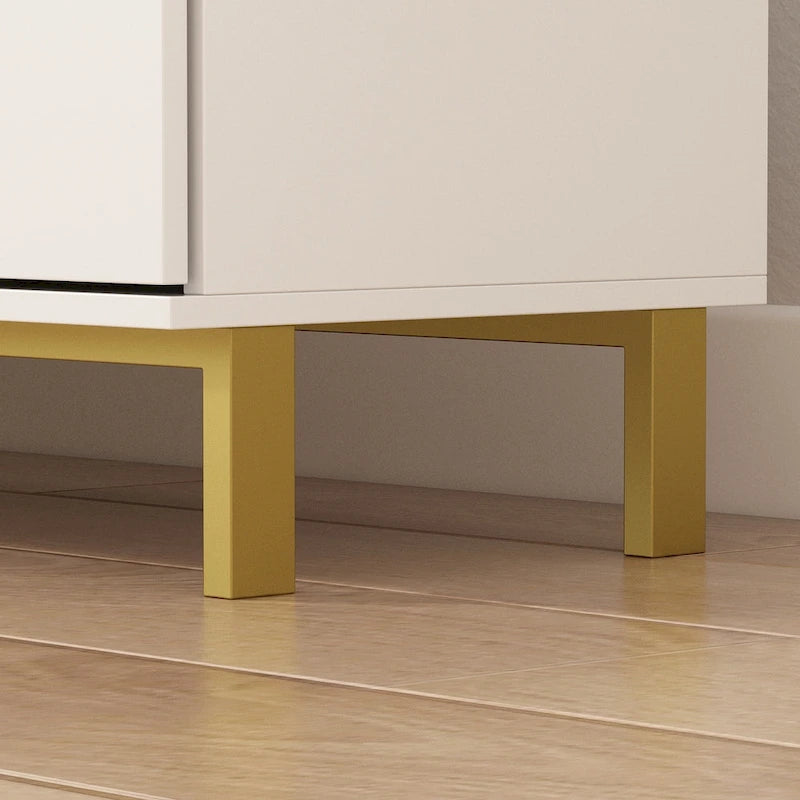Timechee Mid-century Modern Dresser with Gold Legs