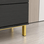 Mid-century Modern Dresser with Gold Legs