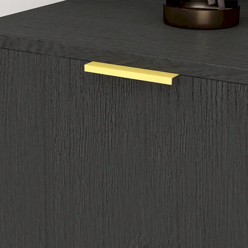 Mid-century Modern Dresser with Gold Legs