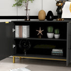 Mid-century Modern Dresser with Gold Legs