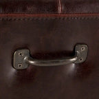 78-inch Leather Bench with Diamond Stitch Detailing