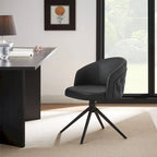 Faux Leather Swivel Home Office Chair