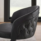 Faux Leather Swivel Home Office Chair