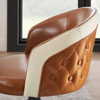 Faux Leather Swivel Home Office Chair