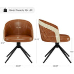 Faux Leather Swivel Home Office Chair