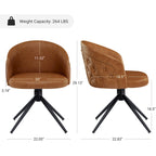 Faux Leather Swivel Home Office Chair