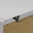 2-Drawer Wood Nightstand with USB Ports