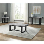 Gray Marble Top Side Table