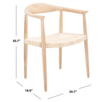 Twist Accent Chair - 24.8 W x 18.9 L x 30.7 H - 25Wx19Dx31H