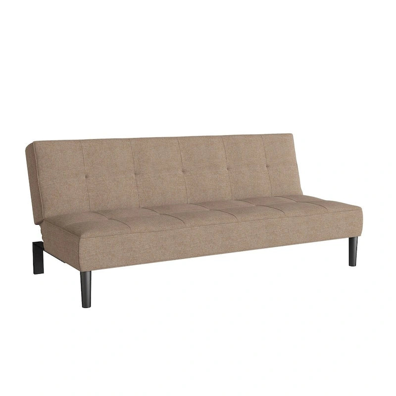 Convertible Futon Sofa Bed with Textured Mattress