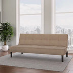 Convertible Futon Sofa Bed with Textured Mattress