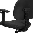 Fabric Drafting Chair with Arms (Cylinders: 22.5-27H or 26-30.5H)