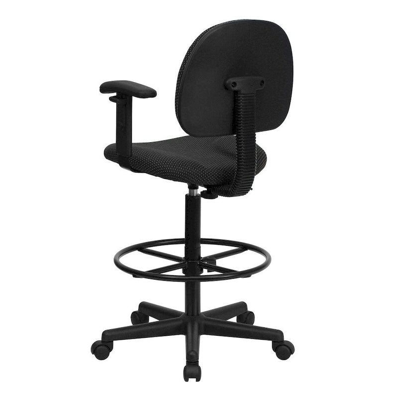 Fabric Drafting Chair with Arms (Cylinders: 22.5-27H or 26-30.5H)